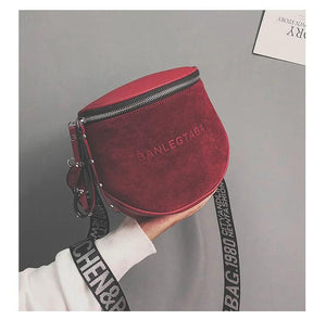 Frosted Bucket Bag Shoulder Bag Retro Messenger Bag