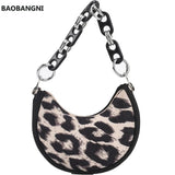 Half Moon Mini Tote bag High-quality PU Leather Women's Handbag