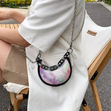 Half Moon Mini Tote bag High-quality PU Leather Women's Handbag