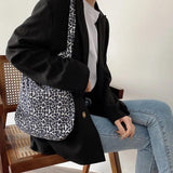 Leopard Print Style Single Shoulder Hand Bag For Girls