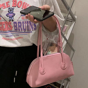 Vintage Oil Wax Skin Underarm Bag Women Handbag