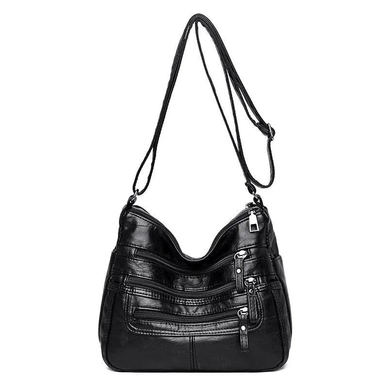Women Crossbody Bag Soft Faux Leather Lightweight Shoulder Bag