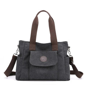 Women's Canvas Shoulder Bag Vintage Tote CrossBody Handbag