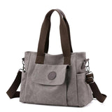 Women's Canvas Shoulder Bag Vintage Tote CrossBody Handbag