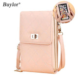 Buylor Large Capacity Touch Screen Handbags Soft Leather