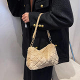 Winter Faux Fur Plush Handbag Female Bags