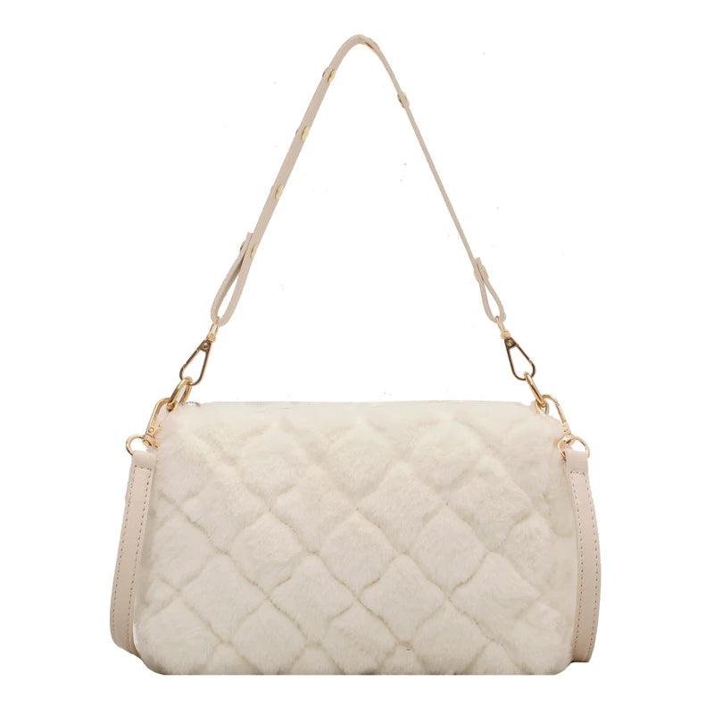 Winter Faux Fur Plush Handbag Female Bags