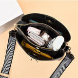 Butterfly Tassel Leather Messenger Bag for Women