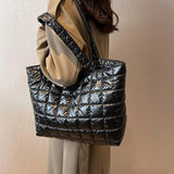 Large Capacity Women's Shoulder Bag Soft Cotton Handbags Ladies Top Handle Bags