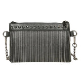 Tassel Rivet Small Crossbody Bag with Chain Strap for Girls