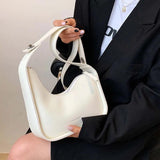 Leather Lemon Shoulder Bag Casual Satchel Wide Straps Handbag