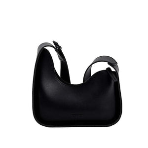 Leather Lemon Shoulder Bag Casual Satchel Wide Straps Handbag