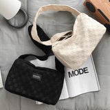 Plaid Crossbody Hand Bag Casual Shoulder Tote Bag