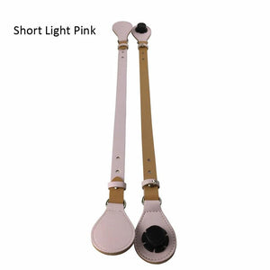 O Bag OCHIC Faux Leather Handles - Long Short Flat Handles with Removable Drop E