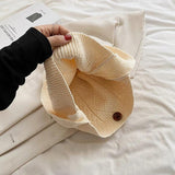 Knitted Handbag Large Capacity Shoulder Tote Bag Portable Shopper Bag