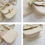 Women's Small Shoulder Messenger Bag PU Leather Ladies Clutch