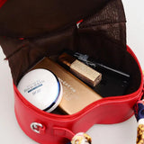 Heart-shaped Women Shoulder Bag PU Leather Crossbody Messenger Bags