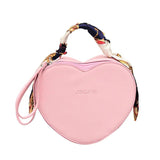 Heart-shaped Women Shoulder Bag PU Leather Crossbody Messenger Bags
