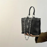 Stylish Texture Chain Handbag One-shoulder Messenger Bag
