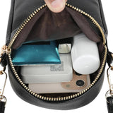 Ladies Cheap Handbags Leather Mobile Phone Bag Women's Shoulder Bags