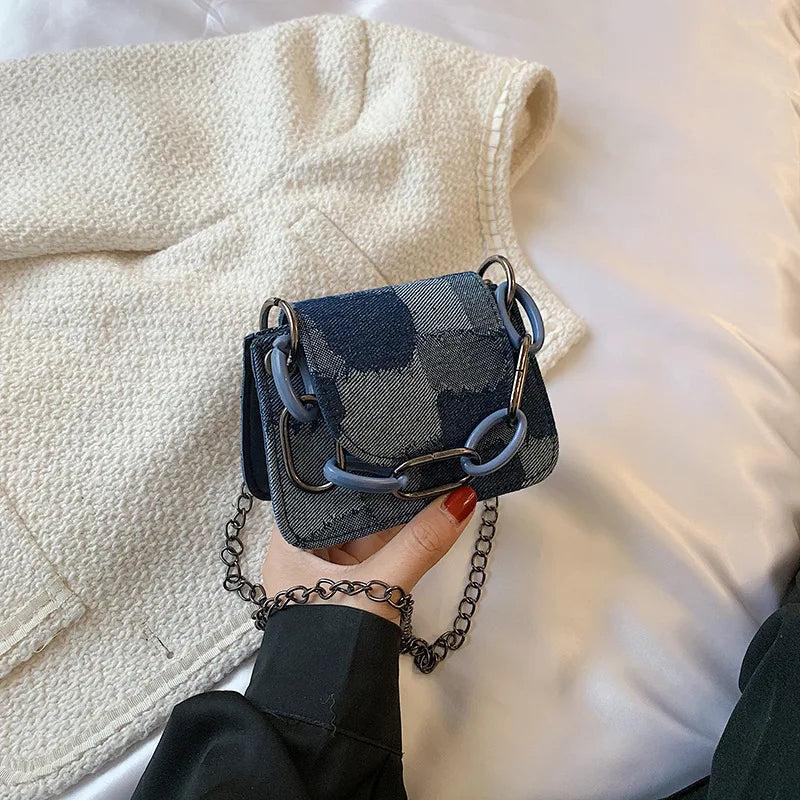 Canvas Crossbody Bag for Women, Mini Handbag Purse