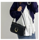 Retro Red Women's Shoulder Bag Small Square Clutch Purse