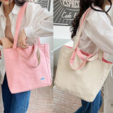Double Bread Plaid Shoulder Bag for Female Students