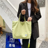 Double Bread Plaid Shoulder Bag for Female Students