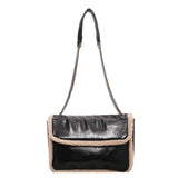 Wool Leather Crossbody Handbag Shoulder Bags Totes Purse Messenger Sling Bag