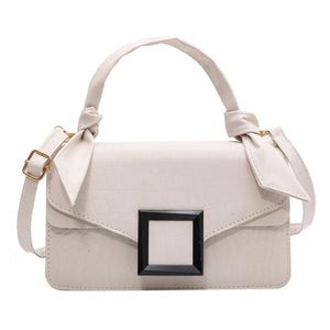 Women's Crocodile Pattern Shoulder Bag Clutch Purse Knot Handle