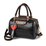 Women's PU Leather Handbag Shoulder Bag Tote Messenger Bag