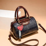 Women's PU Leather Handbag Shoulder Bag Tote Messenger Bag