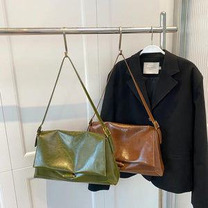 Mature Women Leather Shoulder Crossbody Bag Handbag Messenger Purse Totes