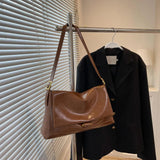 Mature Women Leather Shoulder Crossbody Bag Handbag Messenger Purse Totes