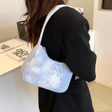 Summer Small Shoulder Bags For Women Canvas Denim Clutch Purse French