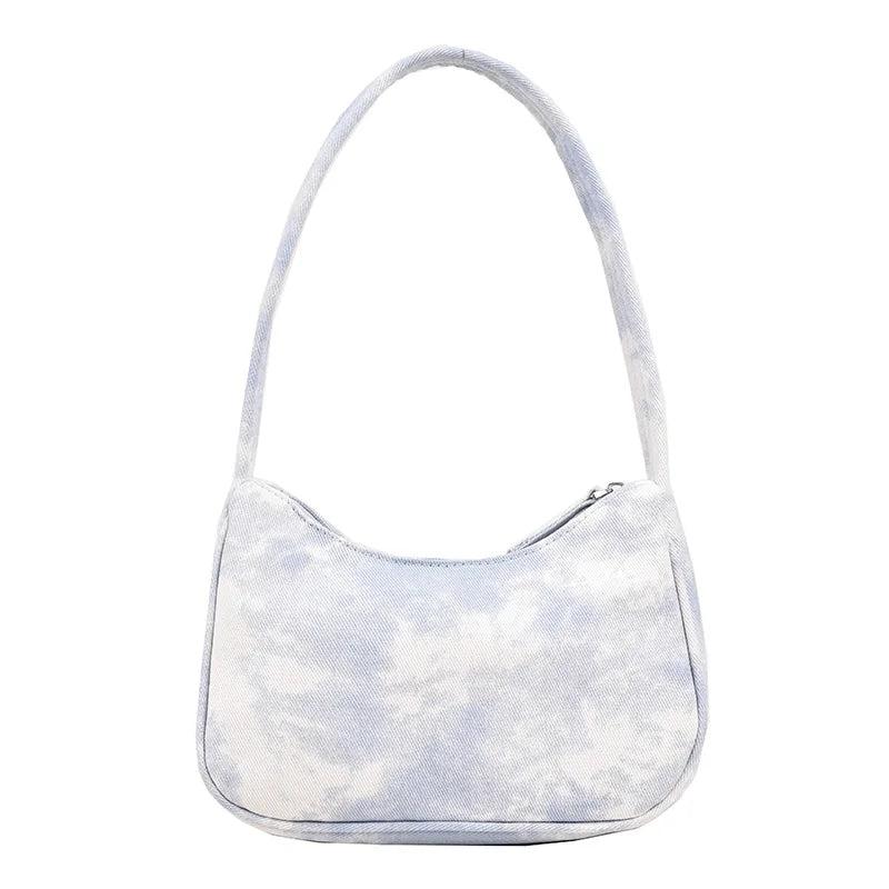 Summer Small Shoulder Bags For Women Canvas Denim Clutch Purse French