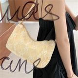 Canvas Underarm Messenger Chain Bag