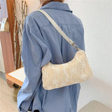 Canvas Underarm Messenger Chain Bag