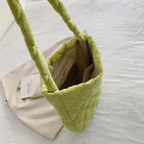 Women Corduroy Shopper Bag Casual Shoulder Tote Purse Clutch