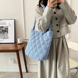 Women Corduroy Shopper Bag Casual Shoulder Tote Purse Clutch