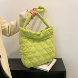 Women Corduroy Shopper Bag Casual Shoulder Tote Purse Clutch