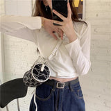 Love Embroidery Cylinder Bag Retro Messenger Hot Girl Han
