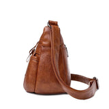 Women Soft PU Leather Shoulder Bag Classic Messenger Large Crossbody Handbag