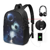 Panda Pattern School Backpack Lightweight Book Bag Travel Backpack