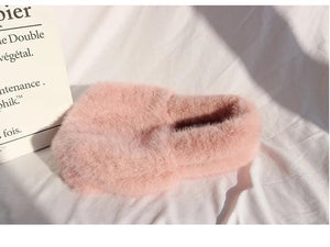 Faux Fur Plush Shoulder Bag Women Square Clutch Purse Handbags