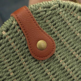 2021 Straw Shoulder Bag Women's Woven Rattan Bohemia Beach Lady Travel Handbag