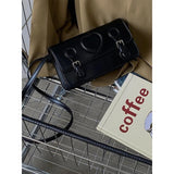 Vintage Square Shoulder Bag for Women Love Heart Clutch Handbag