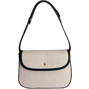 Canvas Small Square Shoulder Bag for Women