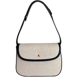 Canvas Small Square Shoulder Bag for Women