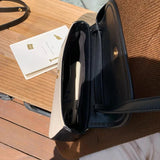 Canvas Small Square Shoulder Bag for Women